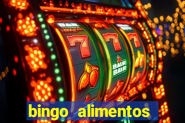 bingo alimentos para imprimir